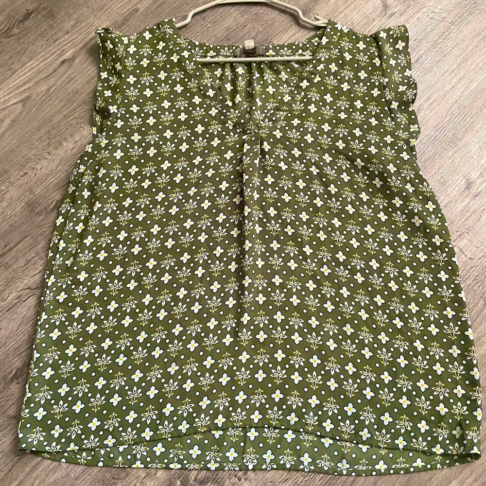 Green Floral Shirt